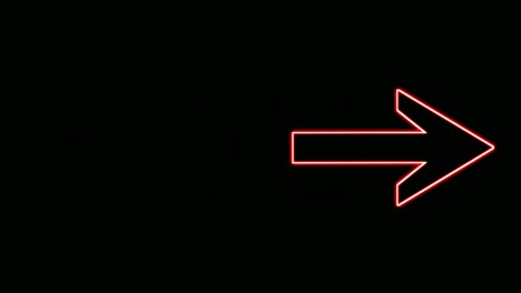 Right-Arrow-neon-modern-animation-on-black-background