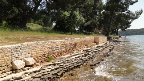 The-remains-of-a-Roman-villa-are-being-eroded-by-sea-water