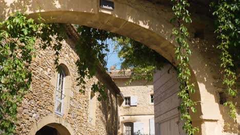 Aerial-Passage-through-a-Provençal-Mas:-From-Blue-Skies-to-Courtyard-Charm