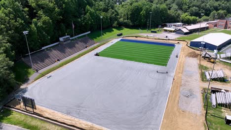 Artificial-Turf-Field-installed-at-Grayson-County-Virginia-High-School-in-Independence-Virginia-aerial