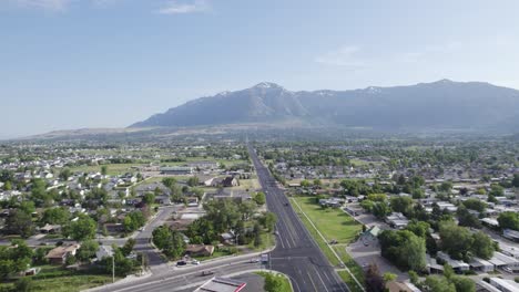 Beautiful-Utah-City-of-Ogden-in-Weber-County,-Aerial-Drone-Landscape