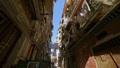 Wide-angle-clip-on-a-gimbal-of-the-historic-district-in-Naples---Quartieri-Spagnoli---04