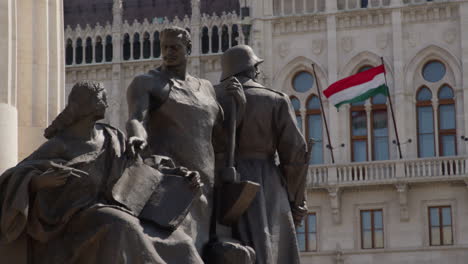 István-Tisza-Monument-in-Front-of-the-Hungarian-Parliament-Building-Facade