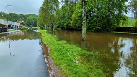 Starker-Regen-Verursacht-Überschwemmungen-In-Molndal