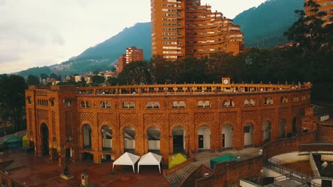 Side-view-of-"The-Plaza-de-toros-la-Santamaría"-in-Bogotá-is-a-bullring