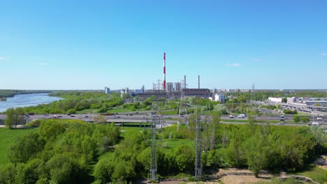 Drone-aerial-footage-of-Industrial-Power-plant-in-Eastern-Europe