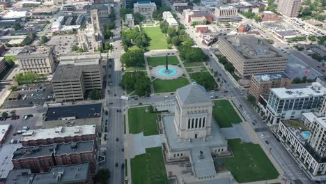 Indianapolis-Aerial-view---town-square