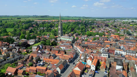 Genießen-Sie-Einen-Rundflug-Durch-Louth,-Die-Mittelalterliche-Stadt-In-Lincolnshire