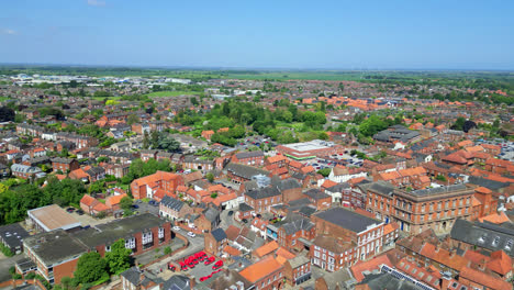 Witness-the-medieval-beauty-of-Louth,-Lincolnshire,-in-aerial-video