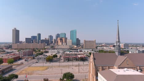 Toma-De-Drones-En-Fort-Worth,-Texas