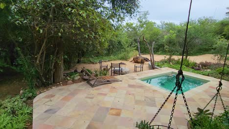 Small-Outdoor-Pool-At-Safari-Lodges-In-Kruger-National-Park,-South-Africa