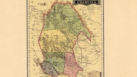 old-nineteenth-century-map-of-the-state-of-Coahuila-in-mexico