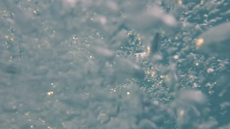 Cinematic-slow-motion-shot-of-bubbles-underwater-creating-interesting-shapes,-4K,-120FPS,-Slomo