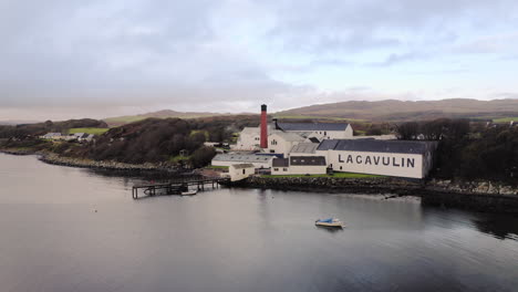 Whisky-Distillery-Aerial-Lagavulin-Drone-over-Water