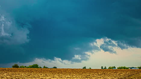 Timelapse-of-Clouds-Developing-Over-the-Beautiful-Landscape-of-Latvia's-Farmland
