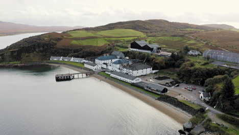 Whisky-Distillery-Aerial-Bunnahabhain-from-Sound-of-Islay