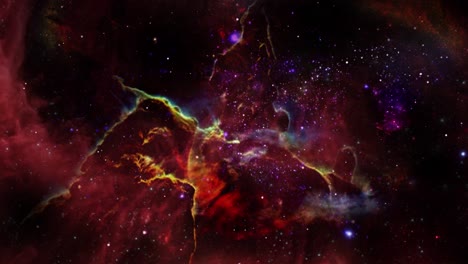 Space--Through-Starfield-To-Eagle-Nebula