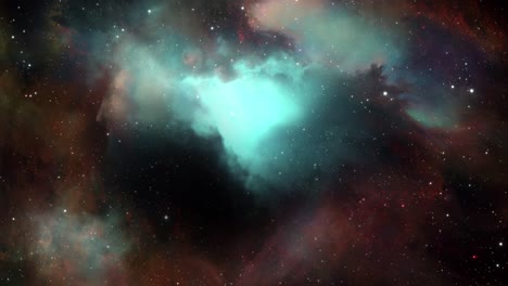Vista-Del-Vuelo-Espacial-A-La-Nebulosa-De-Orión-4k