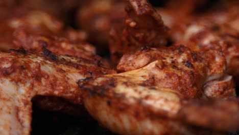 Chicken-Wings-Being-Cooked-on-BBQ-in-Rich-Marinate-Sauce