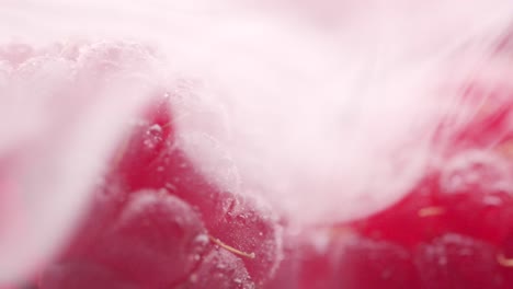 Fresh-raspberry-with-dry-ice-fog