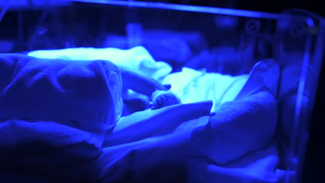 Zerbrechliches-Neugeborenes-Im-Inkubator-Für-Neugeborene