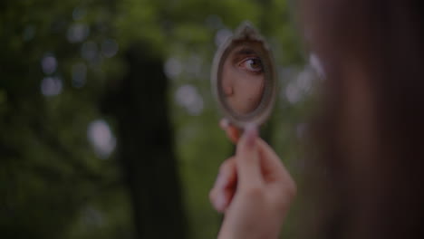 Innocent-Woman-Looking-Into-Mirror