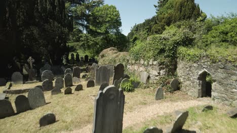 Forbiden-Celtic--graveyard--in-county-Wicklow-in-Ireland