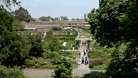 Overlooking-Agius-Evolution-Gardens-At-Kew-On-Sunny-Day