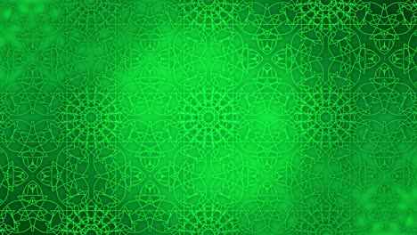 Animation-loop-of-green-abstract-line-art-kaleidoscope-effect