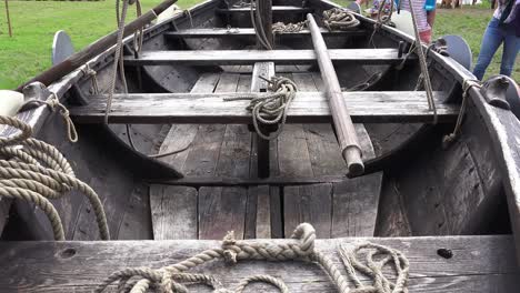 Viking-re-enactment-interior-of-a-viking-longboat-at-Waterford-Ireland