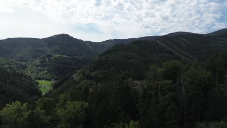 Black-forest-of-Lower-Austria-close-to-Semmering-filmed-with-drone-from-above-in-4K-during-the-summer-day