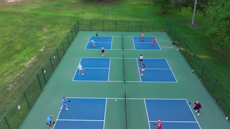 People-playing-pickleball-at-park-in-United-States