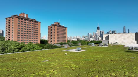 Green-roof-in-downtown-Chicago,-Illinois