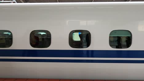 Shinkansen-bullet-train-Japanese-famous-fast-train,-JR-West-Japan