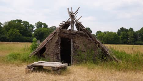 Stone-Age-hut-made-of-clay-and-straw