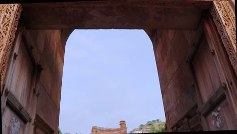 ancient-grand-mosque-called-Adhai-Din-Ka-Jhonpra-vintage-architecture-with-devotee-visiting-at-day-video-is-taken-at-Adhai-Din-Ka-Jhonpra-at-ajmer-rajasthan-india-on-Aug-19-2023