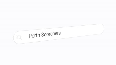 Entering-Perth-Scorchers-In-Search-Box