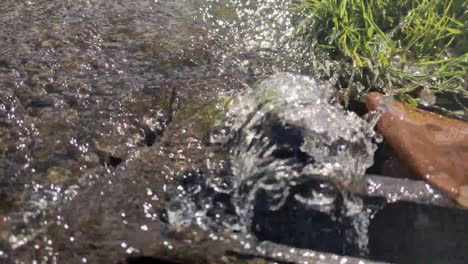 Slow-Motion-Water-Flowing-Down-Drain-After-Heavy-Rainfall
