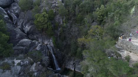 Arado-waterfall-in-Peneda-Geres-natural-park-in-Portugal