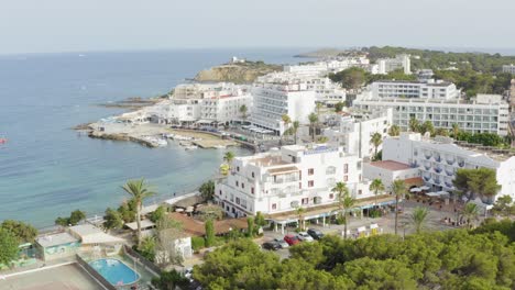 Village-on-Ibiza-island-in-spain-with-seaside-at-the-mediterranean