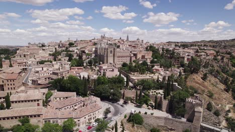 Scenic-drone-view-of-Toledo-and-Monastery-of-San-Juan-de-los-Reyes