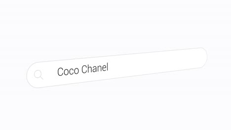 Suche-Nach-Coco-Chanel,-Einem-Beliebten-Modedesigner-Im-Internet