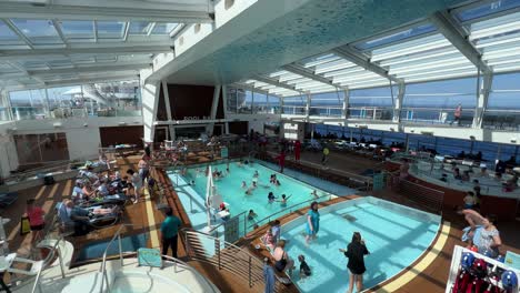 Lisbon,-Portugal---August-2,-2023:-Swimming-pools-aboard-Royal-Caribbean's-Anthem-of-the-Seas