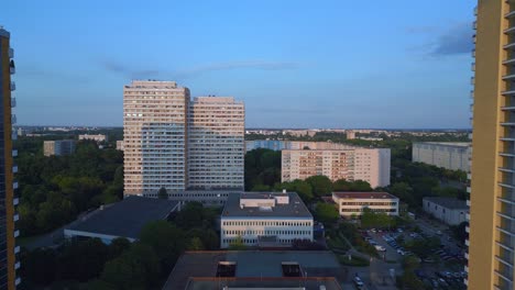Nice-aerial-top-view-flight-prefabricated-housing-complex,-Panel-system-building-Berlin-Marzahn-Germany-Europe-summer-23