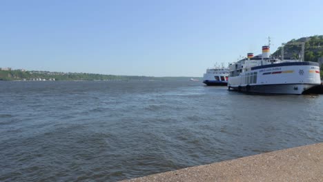 A-Ferry-Leaving-The-Shore-to-Cross-the-St