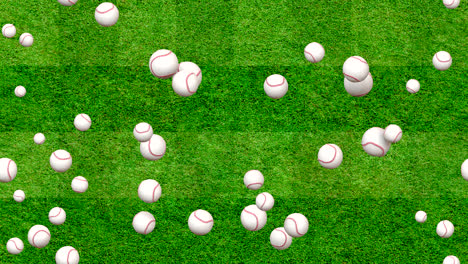 Baseball-Ball-Ball-Hintergrund-Loop-Kachel