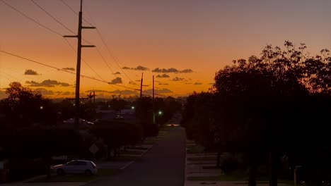 Deep-orange-sunset-in-suburban-Perth-Western-Australia
