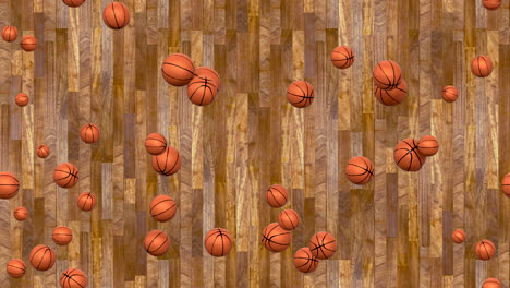 Basketball-Ball-Ball-Hintergrund-Loop-Kachel