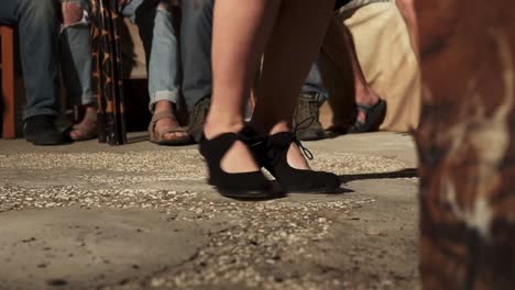 Feet-of-a-flamenco-woman-clicking-to-the-rhythm