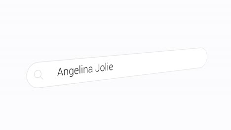 Entering-Angelina-Jolie-On-Search-Box---American-Actress,-Filmmaker,-Author-And-Humanitarian